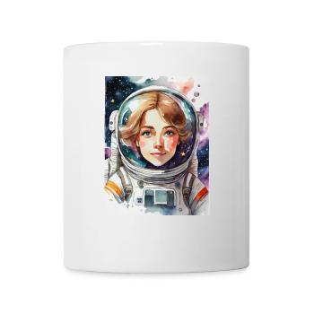 Astronautin - Tasse - Weiß - Vorne