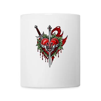 Cœur courageux - Mug blanc - blanc - Devant