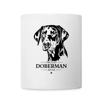 Doberman Mom Dog Dog Doberman Wilsigns - Mug - white - Front