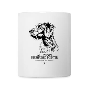German Wirehaired Pointer Mom Hunde Hund Wilsigns - Tasse - Weiß - Vorne