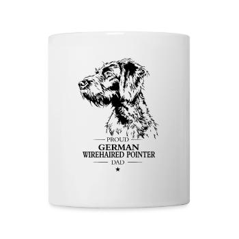 German Wirehaired Pointer Dad Hunde Hund Wilsigns - Tasse - Weiß - Vorne