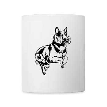 BERGER ALLEMAND Sprung Wilsigns - Mug blanc - blanc - Devant