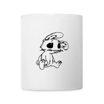 Sad Rabbit - drôle de lapin emo - Mug blanc - blanc - Devant
