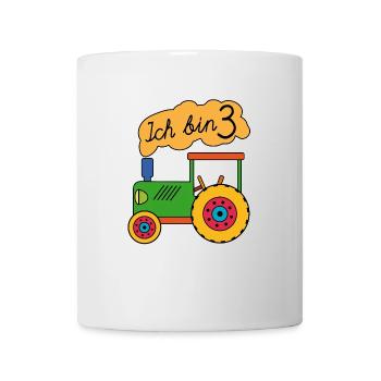 Ich bin 3 | Ich bin drei Jahre - Tasse - Weiß - Vorne