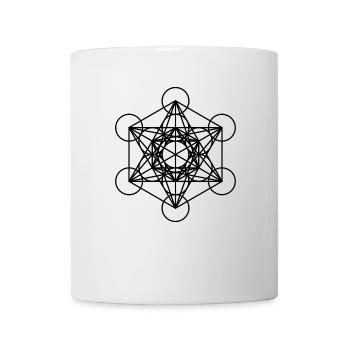 Metatron's Cube Cube gift idea - Mug - white - Front