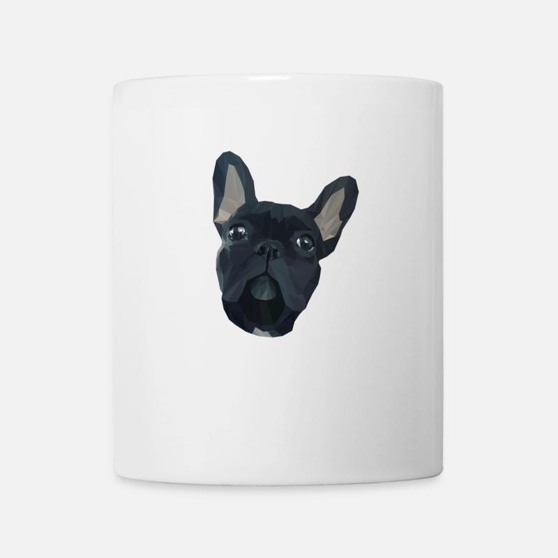 BOULEDOGUE FRANÇAIS GÉOMÉTRIQUE - Mug blanc - blanc