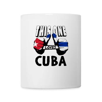 Drapeau de Cuba Caraïbes Vacances Cuba Voyage La Havane - Mug blanc - blanc - Devant