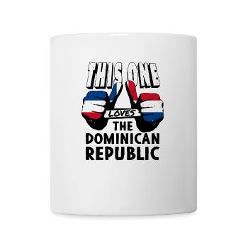 Drapeau de la République dominicaine Dom Rep Flag Tour - Mug blanc - blanc - Devant