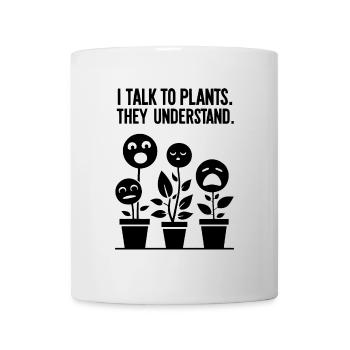 Comprendre les plantes : la communication avec le vert - Mug blanc - blanc - Devant