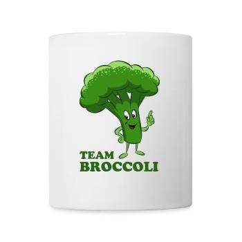 Team Broccoli - Vegetables, vegetarian, vegan - Mug - white - Front