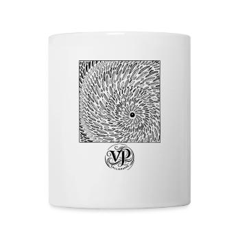 bois graphique - Mug blanc - blanc - Devant