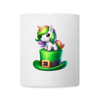 Süßes Einhorn St. Patrick's Day Kleeblatt - Tasse - Weiß - Vorne