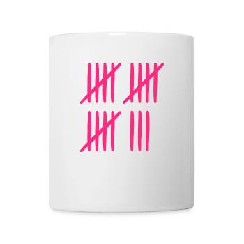 18th Birthday Tally Sheet - Mug - white - Front