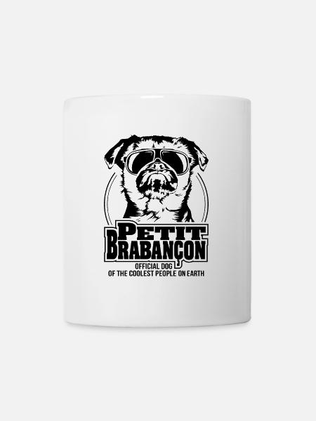 PETIT BRABANCON les gens les plus cool chien disant chiens - Mug blanc - blanc