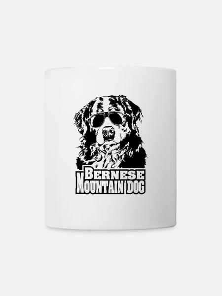 BERNESE MOUNTAIN DOG cool Sonnenbrille Hunde Hund - Kop/krus - hvid