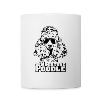 MINIATURE POODLE cool sunglasses dogs dog dog - Mug - white - Front