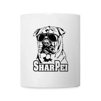 Chinese SHAR PEI cool Sonnenbrille Hunde Hund - Tasse - Weiß - Vorne