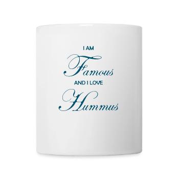 I AM FAMOUS HUMMUS AND I LOVE HUMMUS - Mug blanc - blanc - Devant