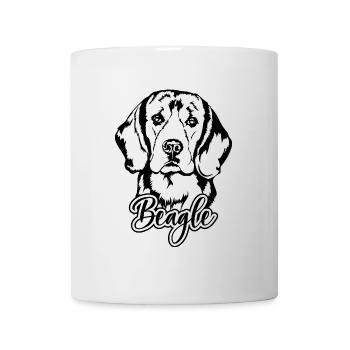 BEAGLE Hundeportrait Hund Hunde Wilsigns Jagdhund - Tasse - Weiß - Vorne