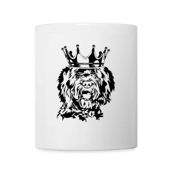 BARBET Krone Dogs Hunting Dogs Wilsigns - Mug - white - Front