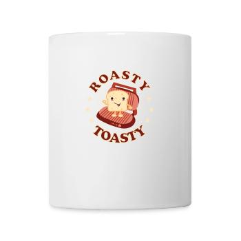 roasty toasty süßes kawaii Toastbrot wird geröstet - Tasse - Weiß - Vorne