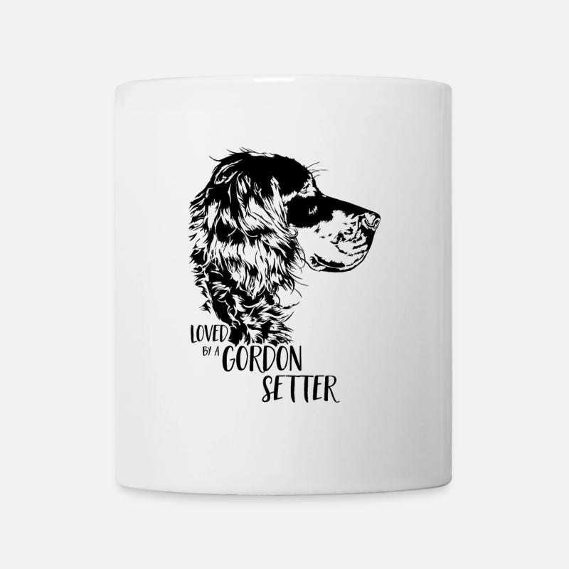 Aimé par un chien Gordon Setter Talking - Mug blanc - blanc