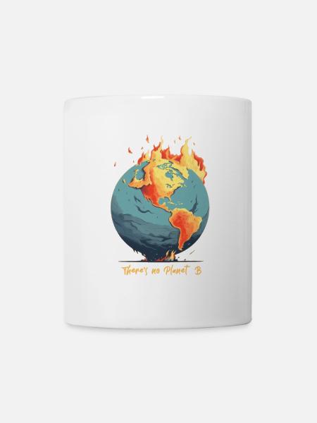 Die Welt Brennt - Tasse - Weiß