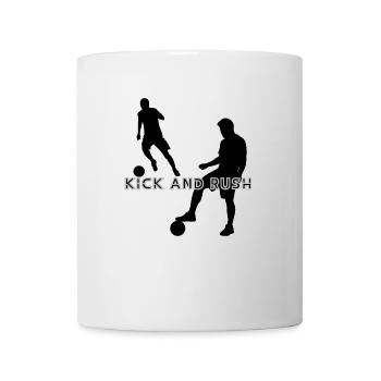 Kick and Rush - Fußball - Fußball-Liebe - Tasse - Weiß - Vorne