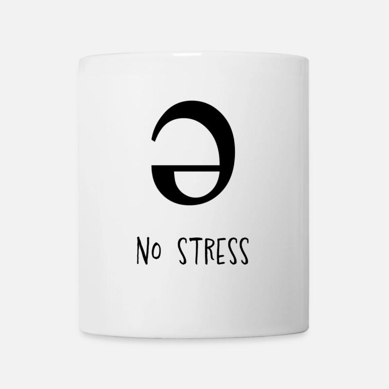 /Schwa/ no stress - schwarz - Tasse - Weiß