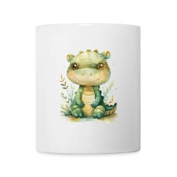 kleines Fabelwesen, handgemalt - Wasserfarben - Tasse - Weiß - Vorne
