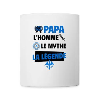 Papa homme mythe légende - Mug blanc - blanc - Devant