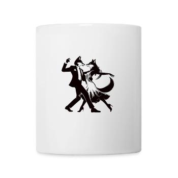 Dancing Tango Renards Design - Mug blanc - blanc - Devant