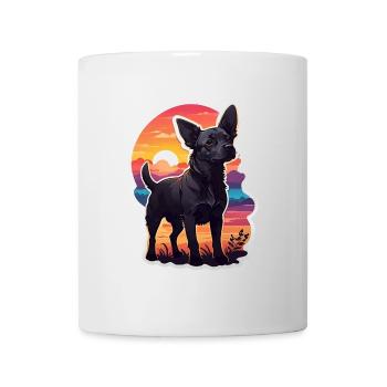 Dog at Sunset - Mug - white - Front