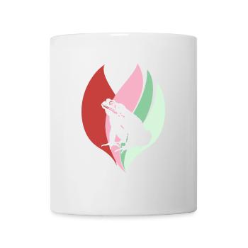 Frosch Quak Laubfrosch - Tasse - Weiß - Vorne