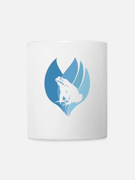 Frosch Teich - Tasse - Weiß