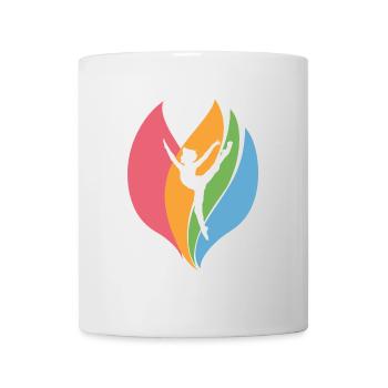 Équilibre sur les mains de gymnastique - Mug blanc - blanc - Devant