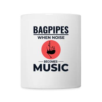 Instrument de joueur de cornemuse Musique écossaise - Mug blanc - blanc - Devant
