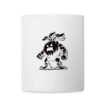 Monster Kürbis Kaiju Design - Tasse - Weiß - Vorne
