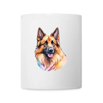 Belgian Shepherd Dog Watercolors - Mug - white - Front