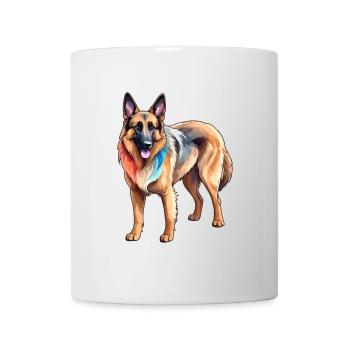 Belgian Shepherd Watercolor - Mug - white - Front