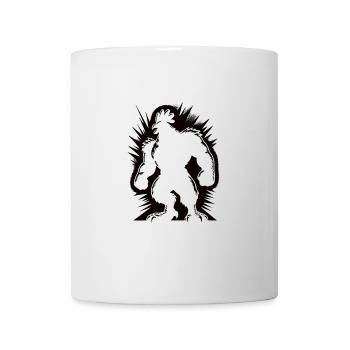 Muscular & Chicken Silhouette Design - Mug - white - Front