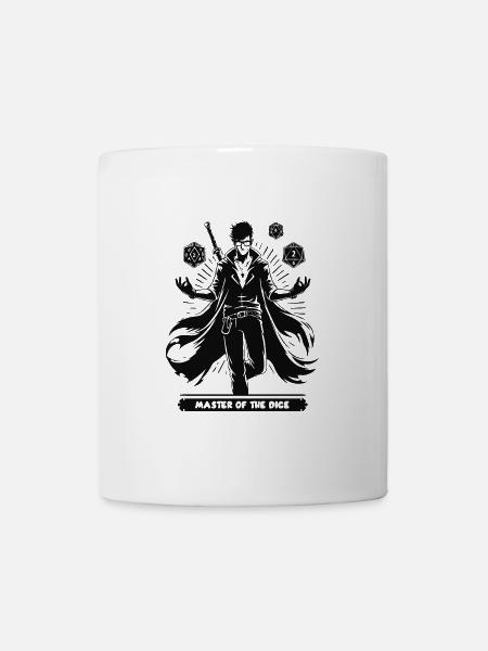 Rollenspieler Pen and Paper Fan Silhouetten Design - Tasse - Weiß