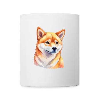 Aquarelles Shiba Inu - Mug blanc - blanc - Devant