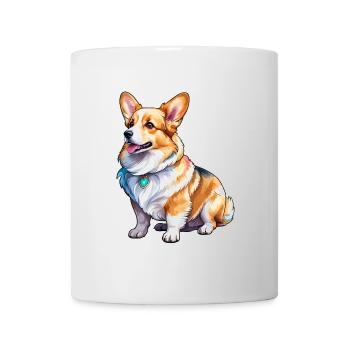 Welsh Corgi Pembroke Watercolor - Mug - white - Front
