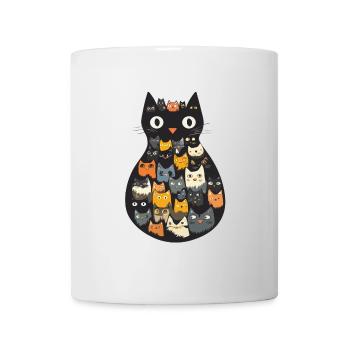 Chats fous - Mug blanc - blanc - Devant