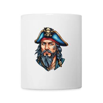 Pirat Neo Traditional Stil - Tasse - Weiß - Vorne