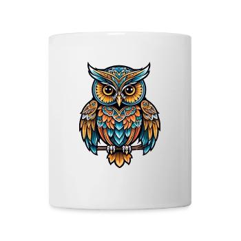 Owl Neo Traditional - Mug - white - Front