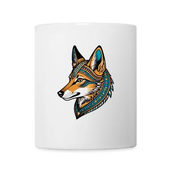 Chacal Égyptien Néo Traditionnel - Mug blanc - blanc - Devant