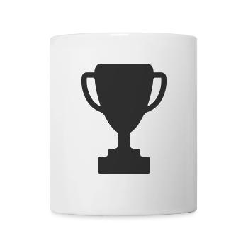 Pokal-Symbol - Tasse - Weiß - Vorne