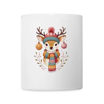 Festive Deer with Ornaments Scarf - Mug - white - Front